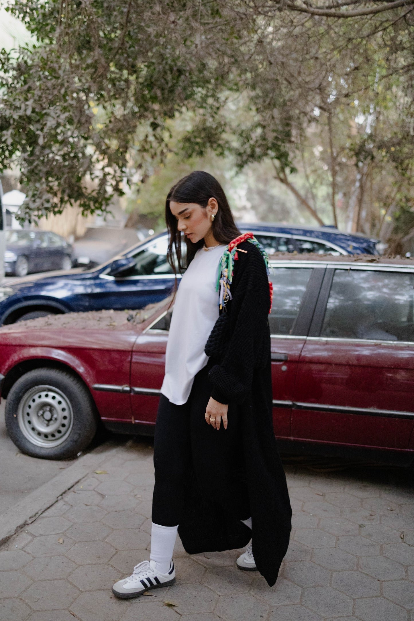 The knit cardigan - in Black