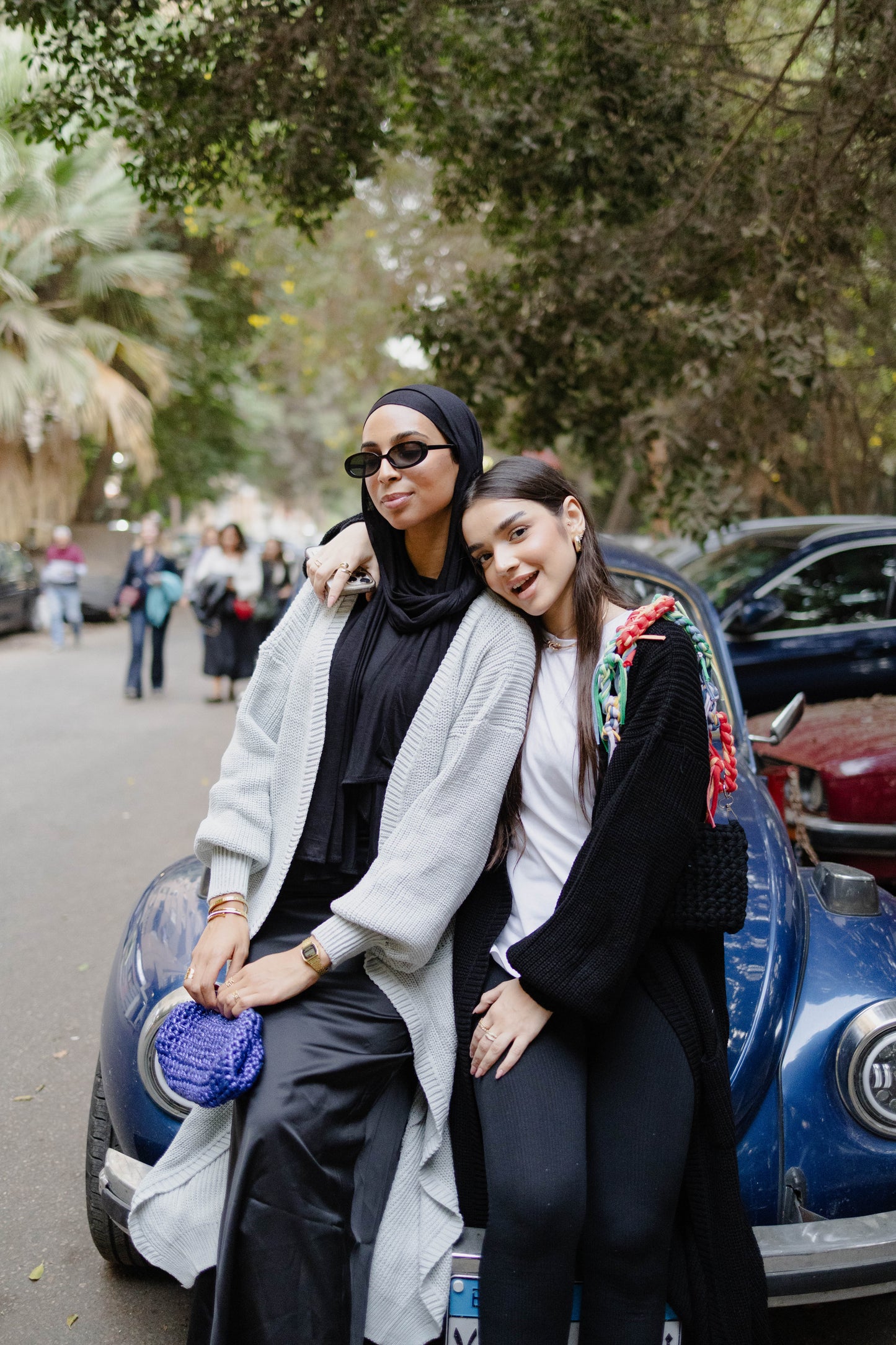 The knit cardigan - in Dusk