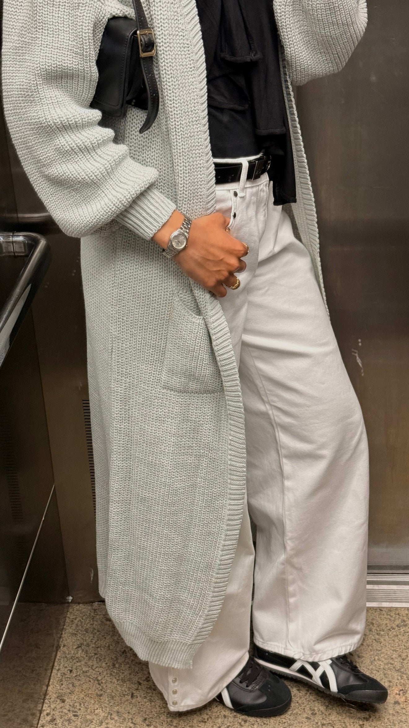 The knit cardigan - in Dusk